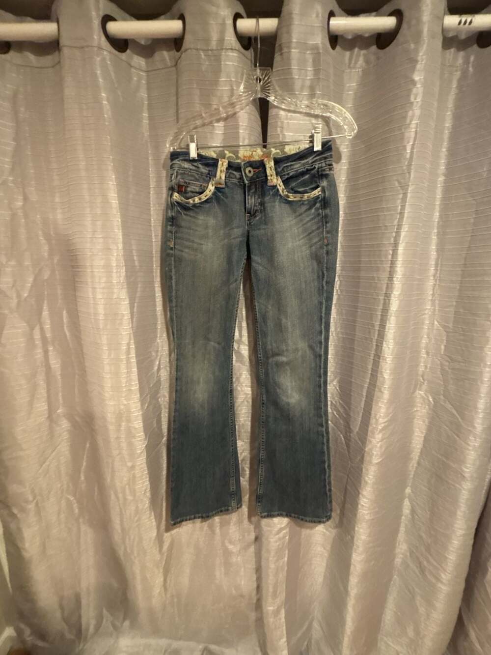 Miss Me Signature Bootcut Jeans Embellished Denim Blue